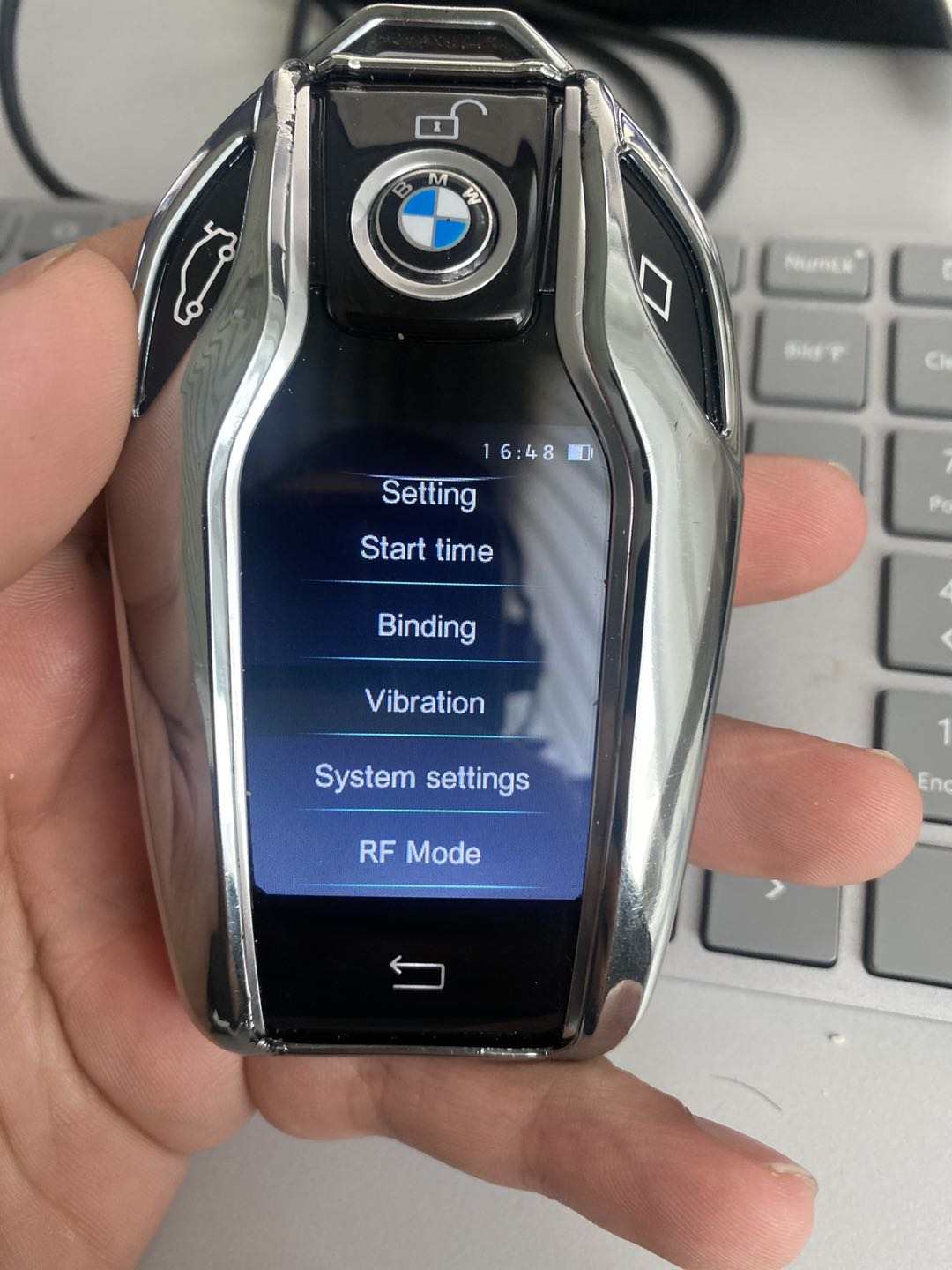 BMW Plug and Play Smart phone LCD key Remote start 