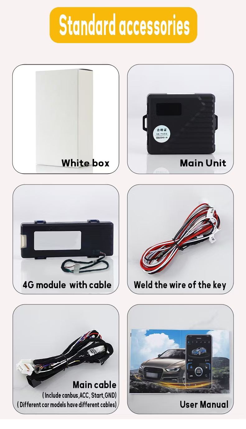 4G Car Alarm Digital Key for Honda CRV 2012-2018
