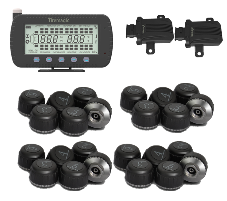 22 tires External truck RS232 Tpms for trailer 